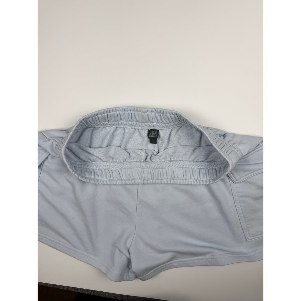 Wild Fable Cargo Lounge Shorts Women’s XXL Light Blue Casual Sweat Shorts - Picture 5 of 6